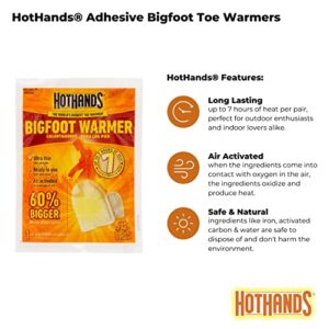 HotHands Bigfoot Adhesive Toe Warmer | 5 Pair Value Pack