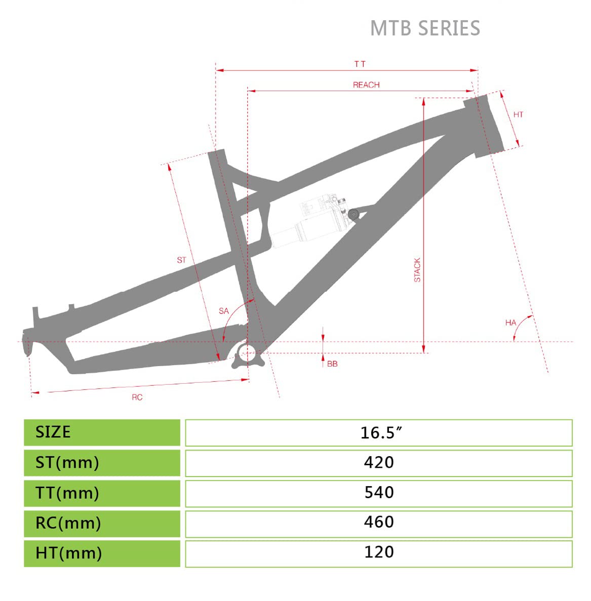 SwishTi Marechal Sollers Mountain Bicycle Bike Frame for All Mountain/Enduro/Free Ride use w/Rockshox Shock in 26"/27.5" (Green, 27.5")