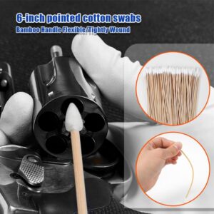 Gun Brushes 12 Piece Gun Cleaning Kits includes Double-ended Brush Cleaning Picks Cleaning Patches 6 Inch Cotton Swabs and 20ML Oiler