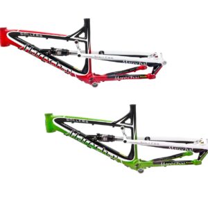 SwishTi Marechal Sollers Mountain Bicycle Bike Frame for All Mountain/Enduro/Free Ride use w/Rockshox Shock in 26"/27.5" (Green, 27.5")