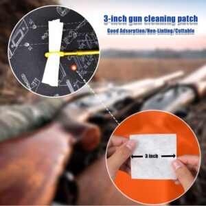 Gun Brushes 12 Piece Gun Cleaning Kits includes Double-ended Brush Cleaning Picks Cleaning Patches 6 Inch Cotton Swabs and 20ML Oiler