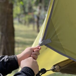 Sunyear Hammock Tent Rain Fly-Camping Hammock Outdoor Tarp-Small Door Design-Keep Side Wind Rain-Best for Backpacking Hiking Camping Survival