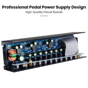 Guitar Pedal Power Supply 10 Way DC Outputs for 9V 12V 18V Effect Pedal with USB(5V2A) Port GD-02