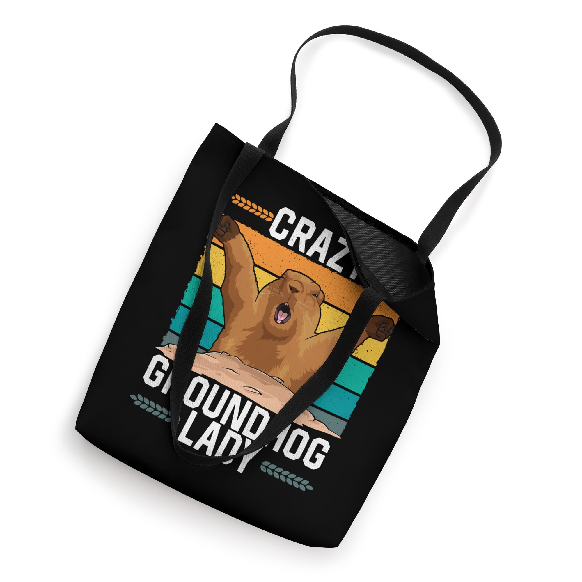 Crazy Groundhog Lady Woodchuck Funny Holiday Marmot Tote Bag