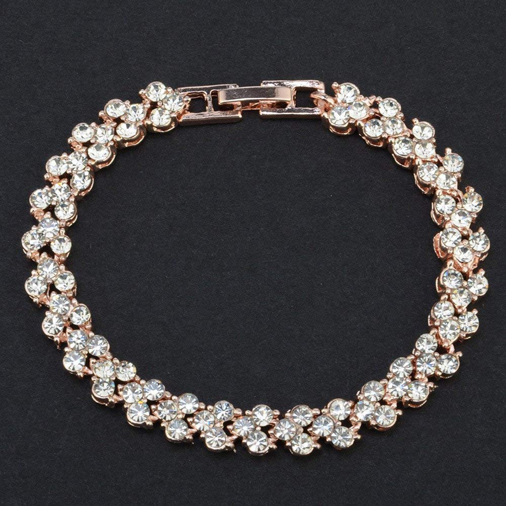 Roman Style Woman Crystal Diamond Bracelets Gifts