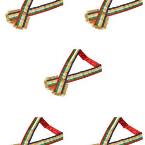 Masonic Order of the Eastern Star OES Five Color Sash With Red Lining Lot Of 5, standard size