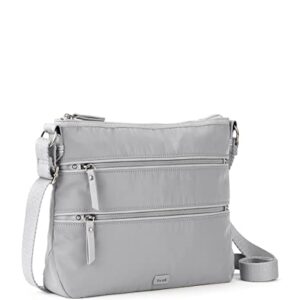 The Sak womens Esperato Recycled Nylon Crossbody, Light Grey, One Size US