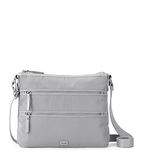 The Sak womens Esperato Recycled Nylon Crossbody, Light Grey, One Size US