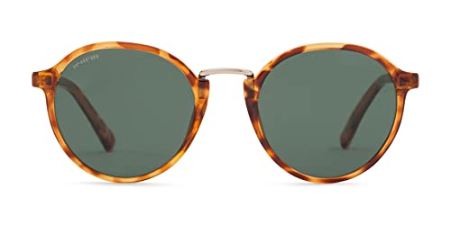 Foster Grant Sun Luv Summer of Love Round Sunglasses, Tortoise, 51mm