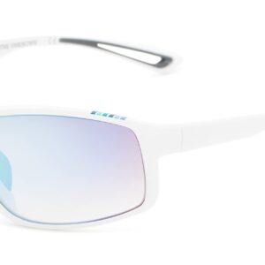 Foster Grant Sun Luv Embrace The Unknown Shield Sunglasses, Matte White, 55mm (10260197.COM)