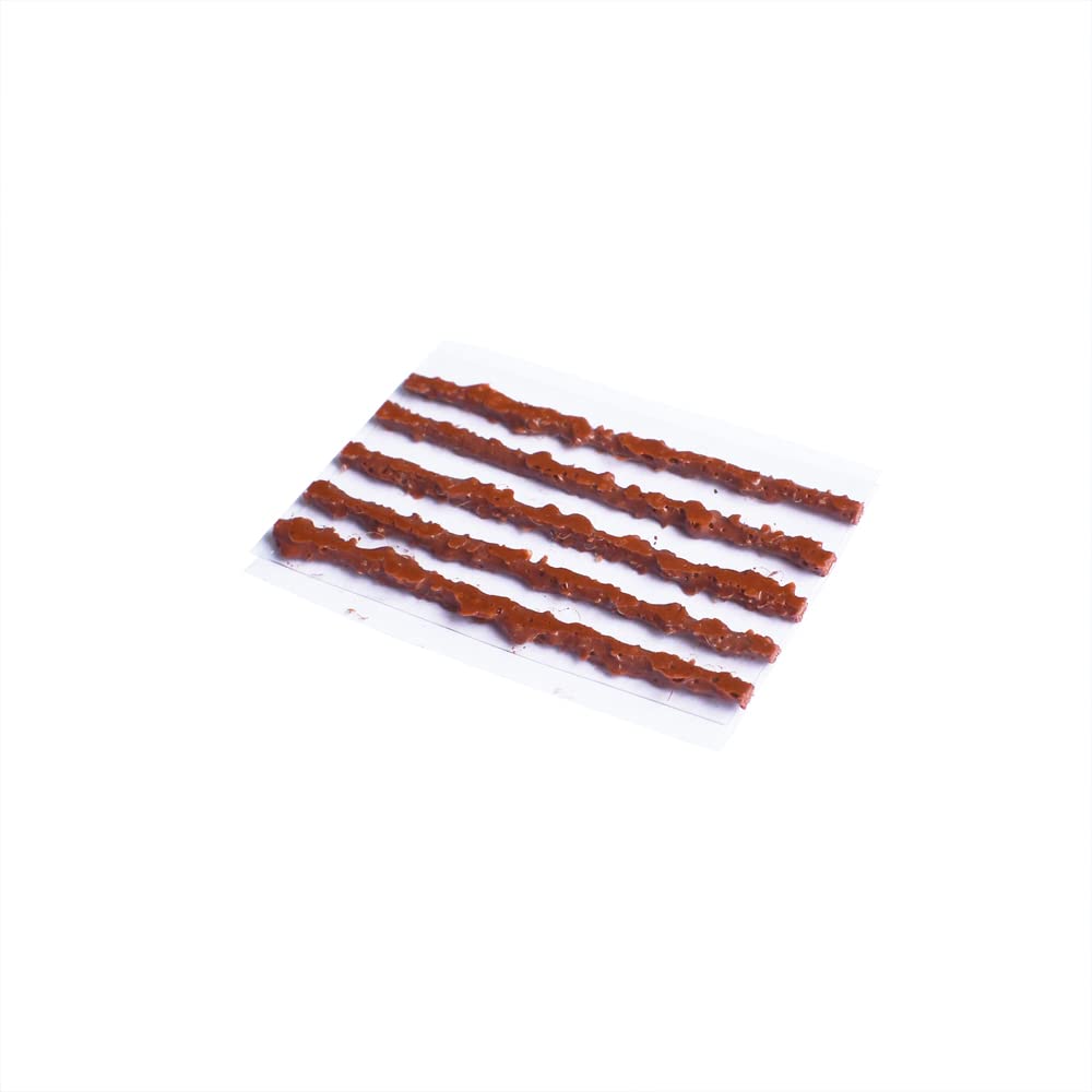 Pirhosigma 15 pcs for 3 Sizes Bike Tubeless Tire Repair Kit Strips Rope Refills Plugs 1.5 mm 3.5 mm 6 mm Emergency Puncture Flat for Road Bikes Mountain Bikes Brown