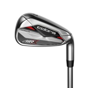 Cobra Golf 2022 Air X Iron Set (Men's, Left Hand, Cobra FST Ultralite, Reg Flex, 5-GW), Grey-Red