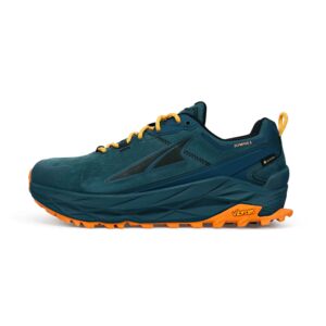 altra men's al0a7r6r olympus 5 hike low gtx trail running shoe, deep teal - 10 m us