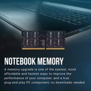 PNY Performance 32GB (2x16GB) DDR4 DRAM 3200MHz (PC4-25600) CL22 (Compatible with 2933MHz, 2666MHz, 2400MHz or 2133MHz) 1.2V Notebook/Laptop (SODIMM) Computer Memory Kit – MN32GK2D43200-TB