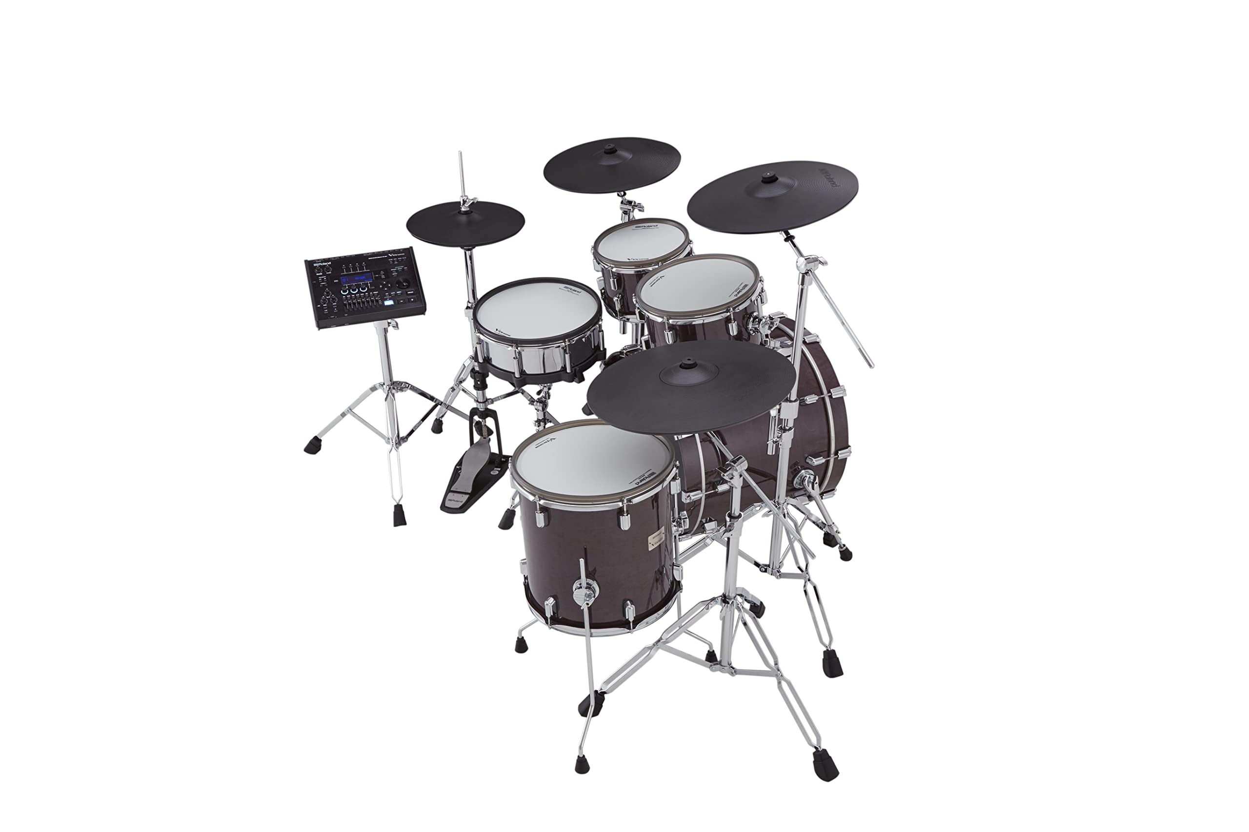 Roland VAD706GE V-Drums Acoustic Design Electronic Drum Set - Gloss Ebony