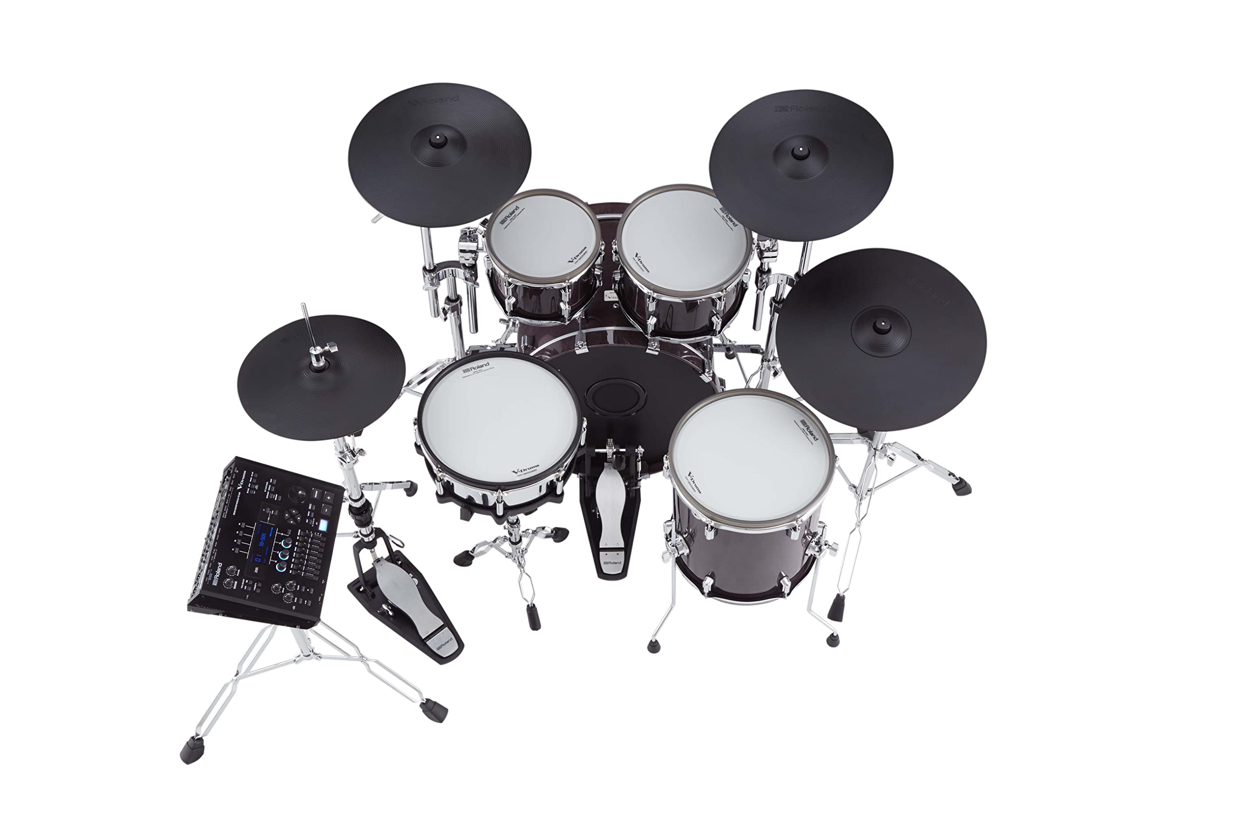 Roland VAD706GE V-Drums Acoustic Design Electronic Drum Set - Gloss Ebony