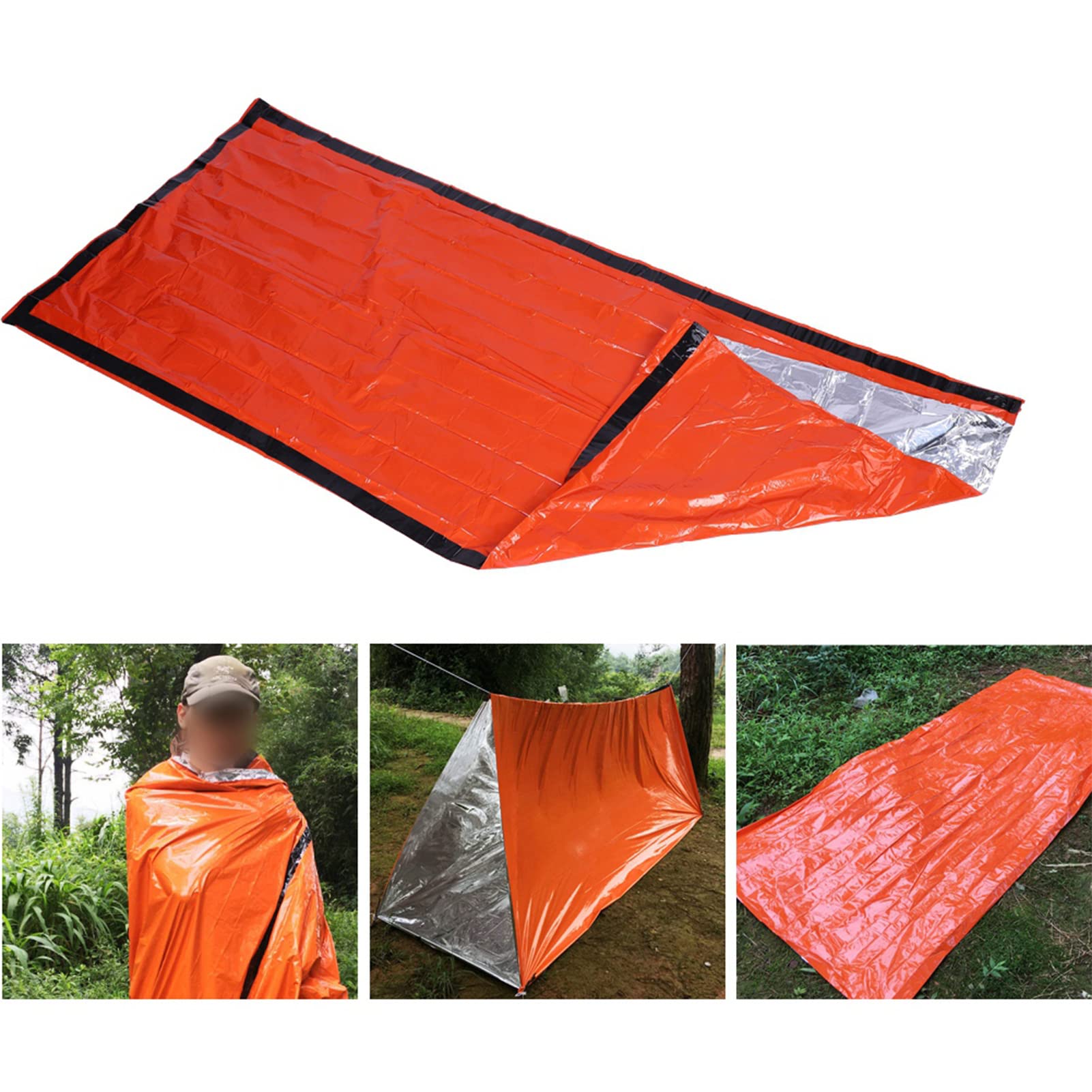 Aluminum Film Sleeping Bag, Sleeping Bag Design, Easy to Use, Suitable for Mountain Camping,