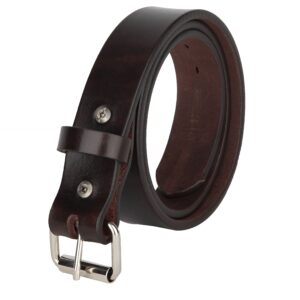 1791 GUNLEATHER Gun Belt - Gun Holster Belt - Heavy Duty 14 oz Leather Gun Belt, EDC Belt, Signature Brown 38 (Size 34 Pants)