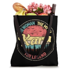 Kara The Woman The Myth The Legend Personalized Name Tote Bag