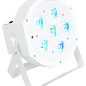 2) Rockville Battery PAR 61 White Rechargeable RGBWA+ DMX DJ Up-Lights+Remotes