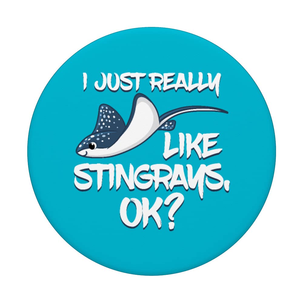 I Really Love Stingrays Gifts Marine Biologists Marine Ray PopSockets Swappable PopGrip