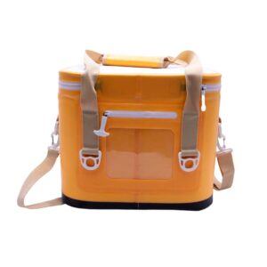 YUKON OUTFITTERS Camping Hiking Outdoor Leak Proof 30 Can Tech Cooler, Orange Sherbet