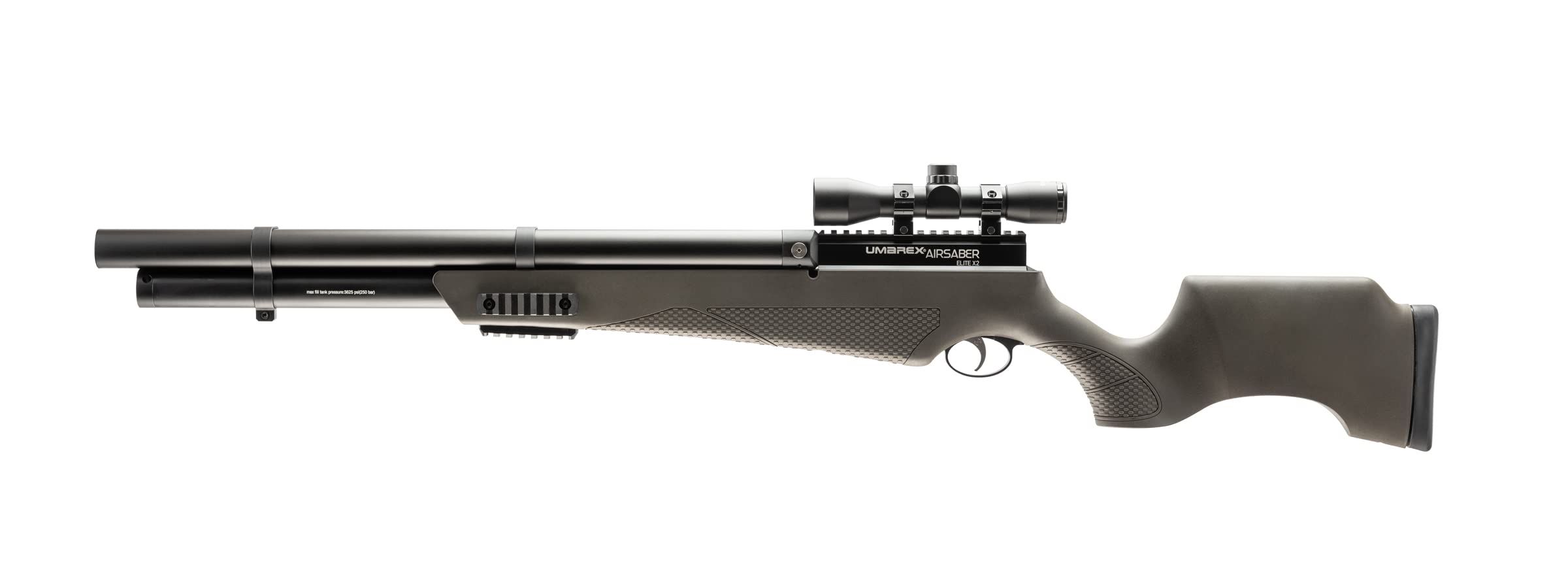 Umarex AirSaber Elite X2 Double Barrel PCP-Powered Arrow Gun Air Rifle, Includes 3 Carbon Fiber Arrows