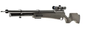 umarex airsaber elite x2 double barrel pcp-powered arrow gun air rifle, includes 3 carbon fiber arrows