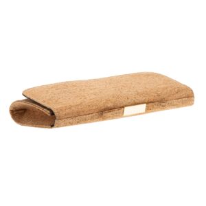 JNB Women's Cork Clutch With Bow, Solid33