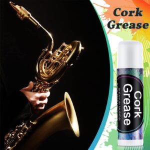 12 Pieces Cork Grease for Saxophone Clarinet Cork Grease Flute Grease Lubricant Tube Cleaning and Care Product for Saxophone Clarinet Flute Supplies