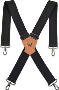 welkinland 2inch men's heavy duty suspenders w/hooks for jeans