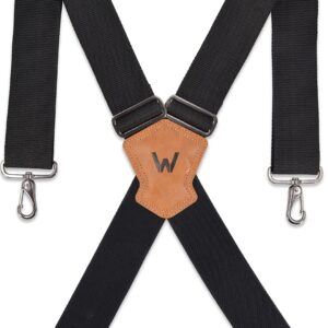 WELKINLAND 2Inch Men's Heavy Duty Suspenders w/Hooks For jeans