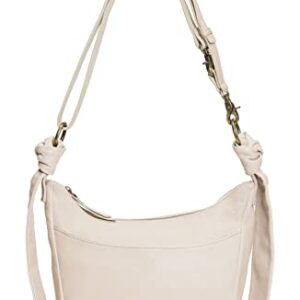 Frye Womens Nora Knotted Crossbody Bag, Cream, One Size US