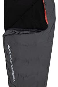 ALPS Mountaineering Wisp Sleeping Bag - Charcoal/Red