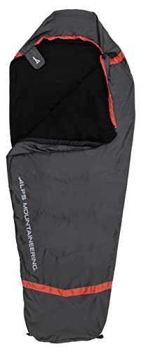 ALPS Mountaineering Wisp Sleeping Bag - Charcoal/Red