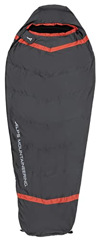 ALPS Mountaineering Wisp Sleeping Bag - Charcoal/Red