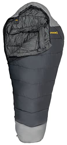 Browning Camping Denali -30° Mummy Sleeping Bag, Charcoal/Gray