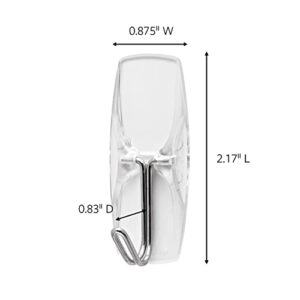 Command 17065CLR-6ES Wire Hook, 24 Hooks ( 4 Count )