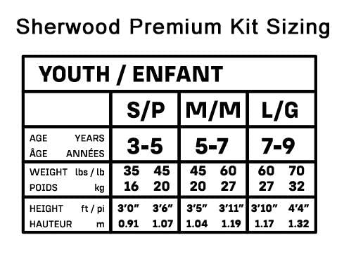 SHERWOOD Code Premium Youth Hockey Kit, Large