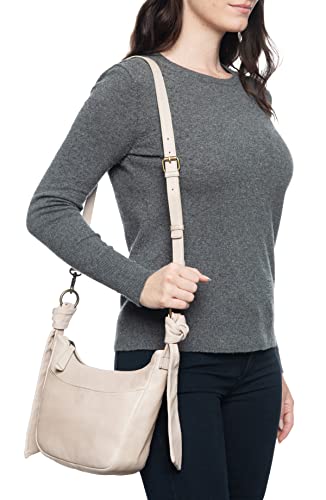 Frye Womens Nora Knotted Crossbody Bag, Cream, One Size US