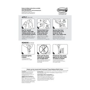 Command 17065CLR-6ES Wire Hook, 24 Hooks ( 4 Count )