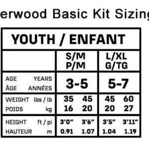 SHERWOOD Sher-Wood Playrite Basic Youth Hockey Kit, S/M