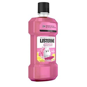 Listerine Smart Rinse Kids Fluoride Anticavity Mouthwash, Pink Lemonade Flavor, 500 mL 1 ea