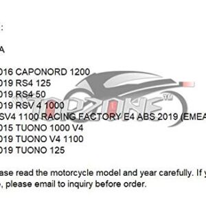 TOPZONE LED Brake Tail Light Integrated Turn signal Idicator Function Fit for APR-ILIA 2011-2015 TUONO 1000 V4; 2015-2019 TUONO V4 1100; 2017-2019 TUONO 125 (Smoke)