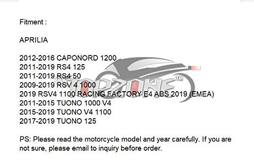 TOPZONE LED Brake Tail Light Integrated Turn signal Idicator Function Fit for APR-ILIA 2011-2015 TUONO 1000 V4; 2015-2019 TUONO V4 1100; 2017-2019 TUONO 125 (Smoke)