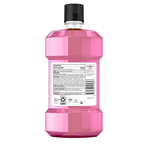 Listerine Smart Rinse Kids Fluoride Anticavity Mouthwash, Pink Lemonade Flavor, 500 mL 1 ea