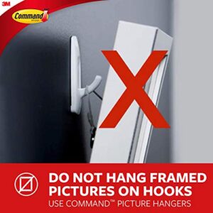 Command 17065CLR-6ES Wire Hook, 24 Hooks ( 4 Count )