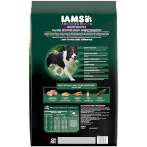 IAMS Advanced Health Adult Healthy Digestion Dry Dog Food with Real Chicken, 27 lb. Bag