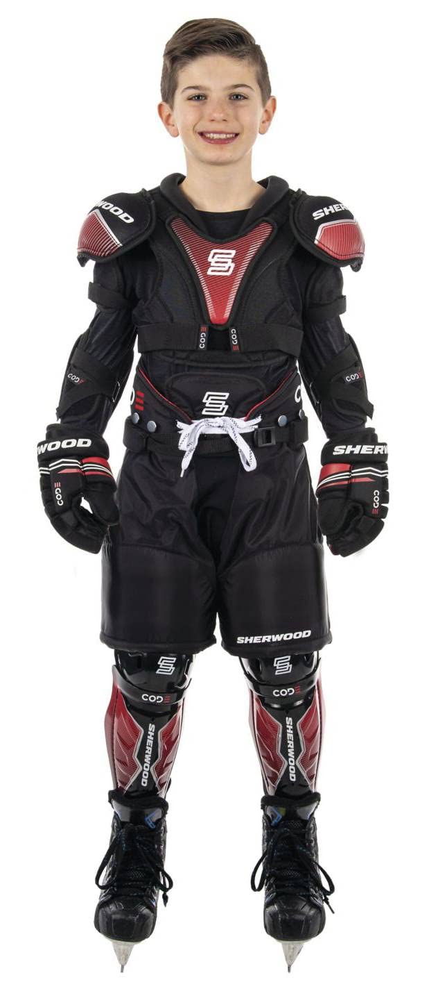 SHERWOOD Code Premium Youth Hockey Kit, Large