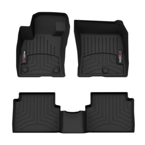 WeatherTech Custom Fit FloorLiners for Ford Maverick - 1st & 2nd Row (441642-1-3), Black